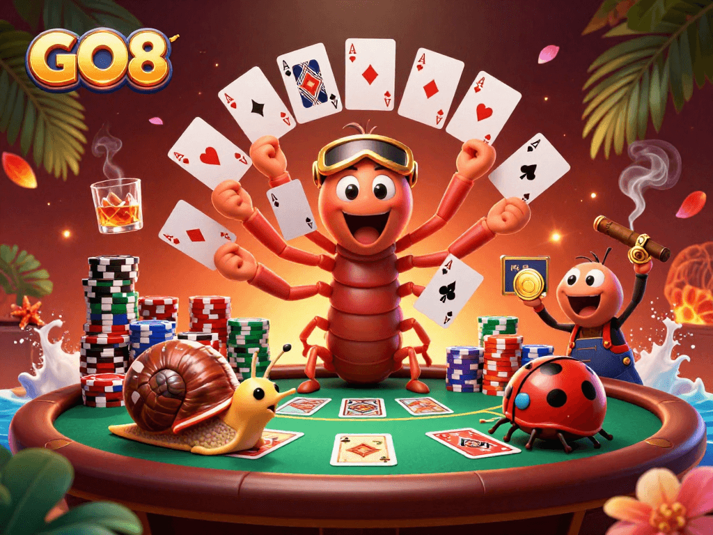 Experience the excitement at GO8 with thrilling card games and vivid casino action.