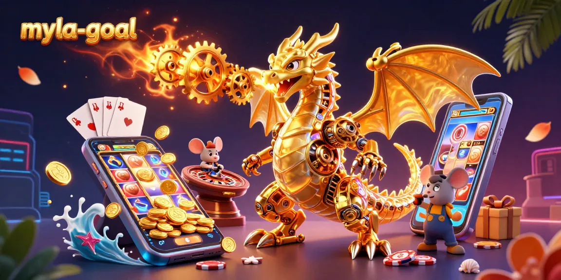 Experience the thrill of myla-goal with vibrant casino elements and a dynamic, engaging scene.