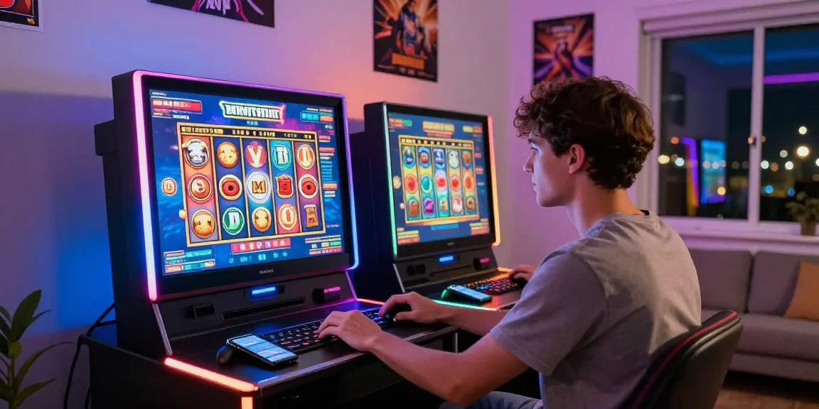Exciting online gambling scene showcasing a player enjoying slot mpo games with vivid graphics and vibrant ambiance.