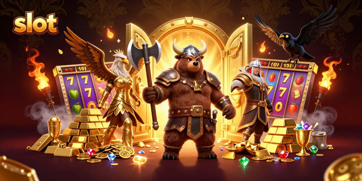 Spin the slot with Viking warriors and treasure for a thrilling gambling experience.