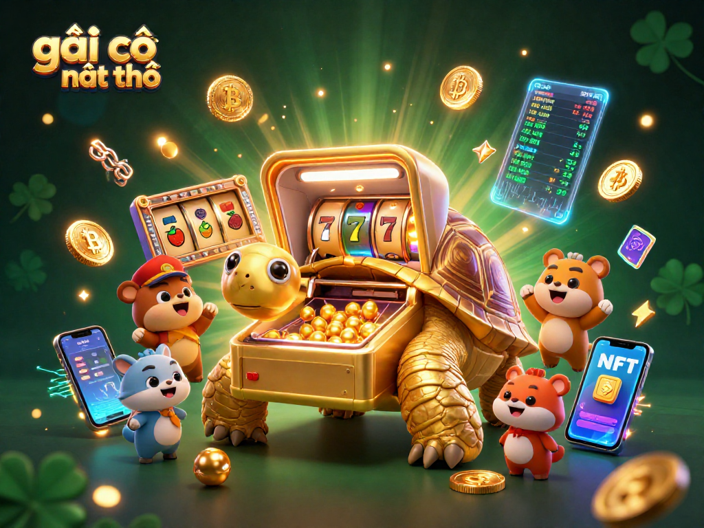 Engaging scene showcasing gái gọi cần thơ in a vibrant casino setting with slot reels and animated characters.