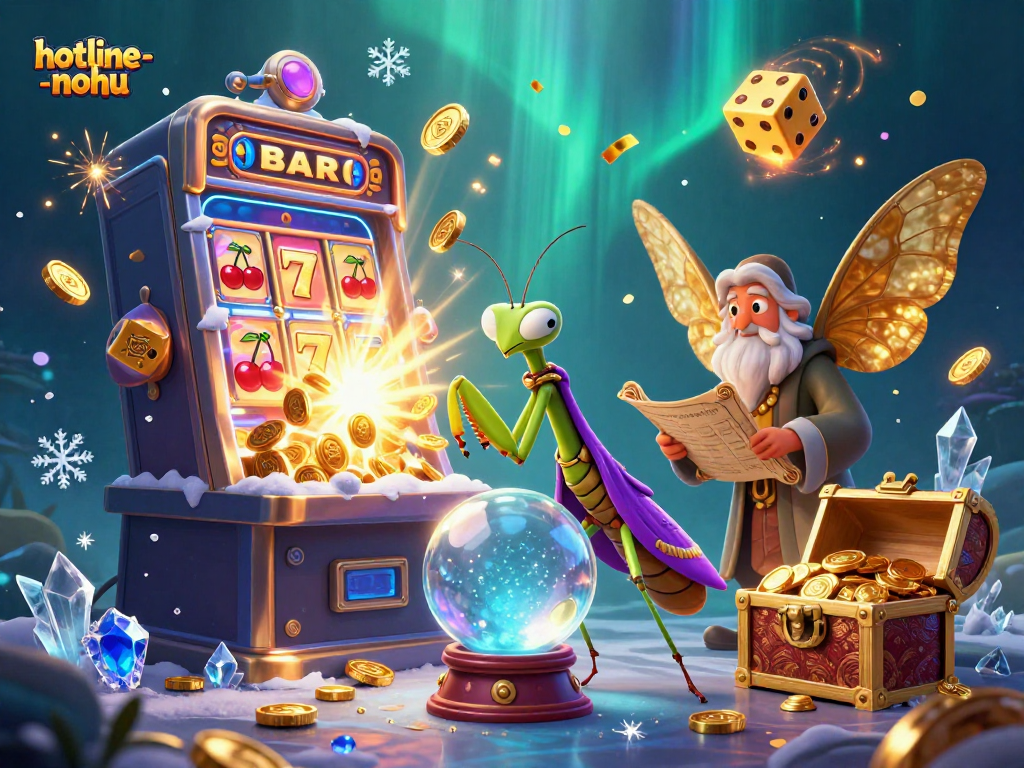 Engage with the exhilarating hotline-nohu gaming experience through an enchanting illustration depicting vibrant casino elements.