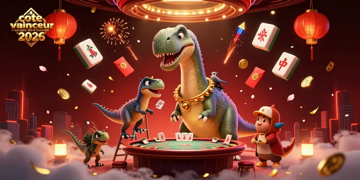 Pariez sur la cote vainqueur coupe du monde 2026 avec des personnages amusants et des éléments de casino animés.