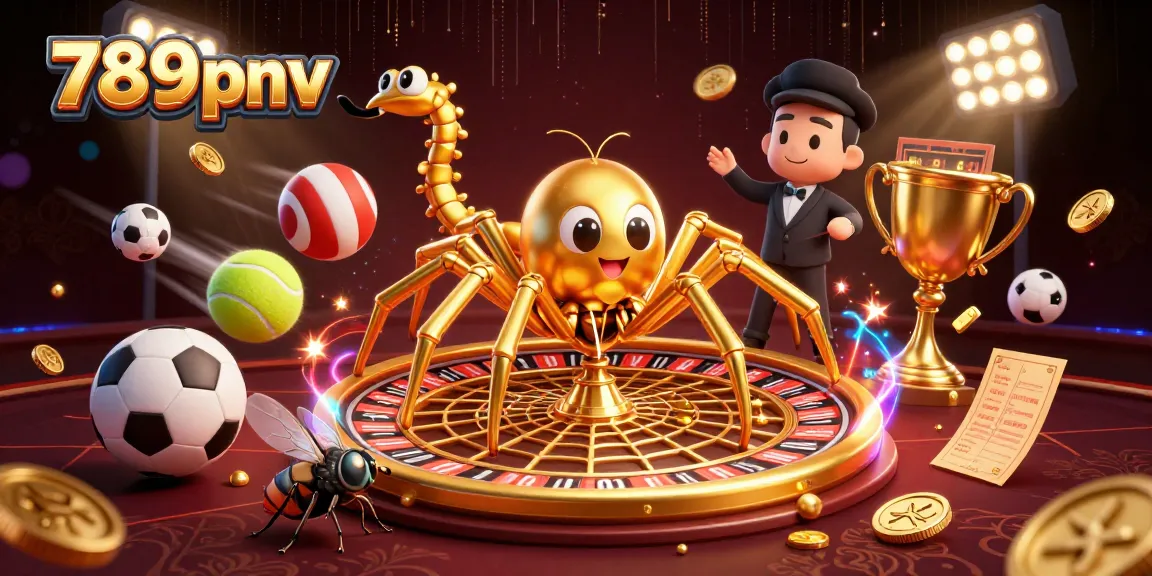 Experience thrilling bets at 789pnv with a dynamic 3D casino illustration showcasing fantastic gaming elements.