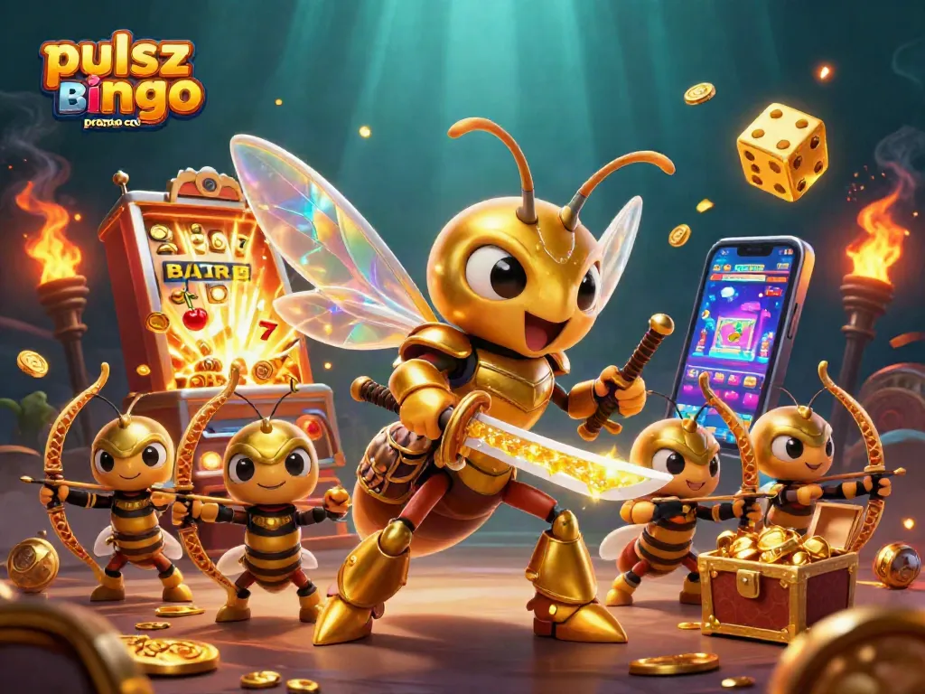 Experience the Pulsz bingo promo code with exciting bonuses and rewards in this dynamic illustration.