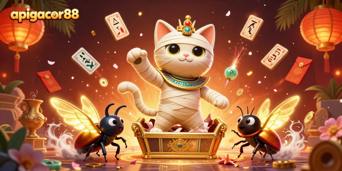 Join the excitement at apigacor88 with vibrant characters and casino elements in a lively scene.