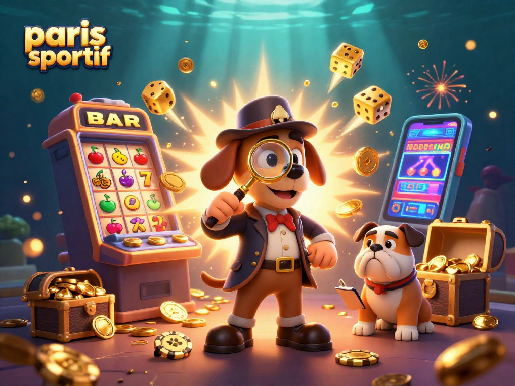 Placer des paris sportif sur un poker tout en découvrant des indices de trésor doré dans un casino coloré.