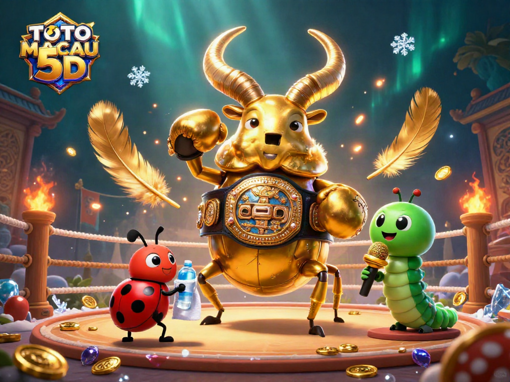 Engage with TOTO MACAU 5D in an exciting lottery scene featuring colorful characters and dramatic effects.
