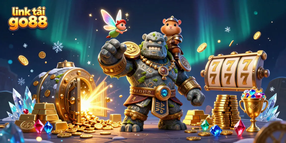 Play exciting slots with link tải go88 while surrounded by treasures and magical characters