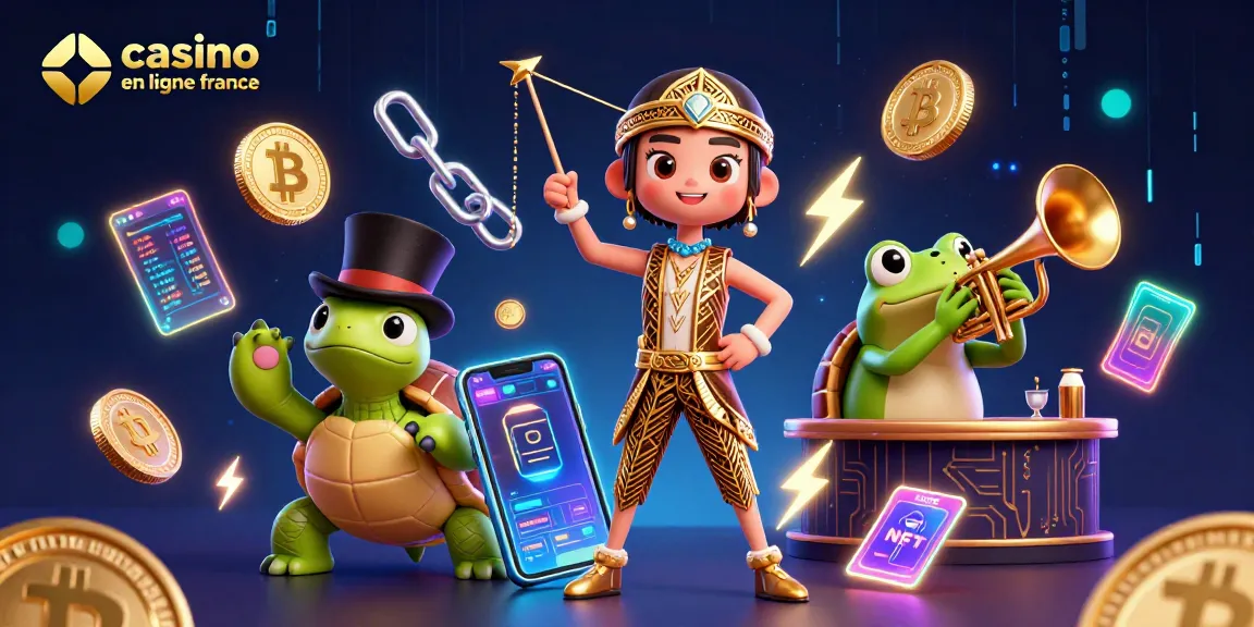 Jouez sur un casino en ligne France avec nos personnages animés dans un environnement dynamique et festif.
