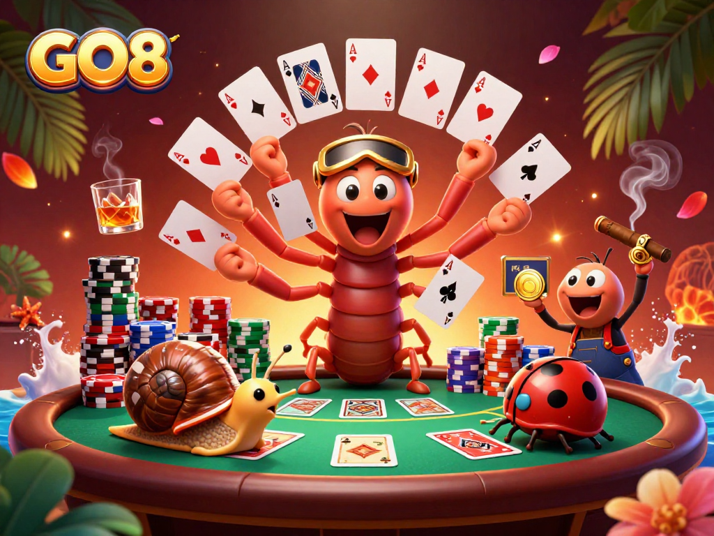 Experience the excitement at GO8 with thrilling card games and vivid casino action.