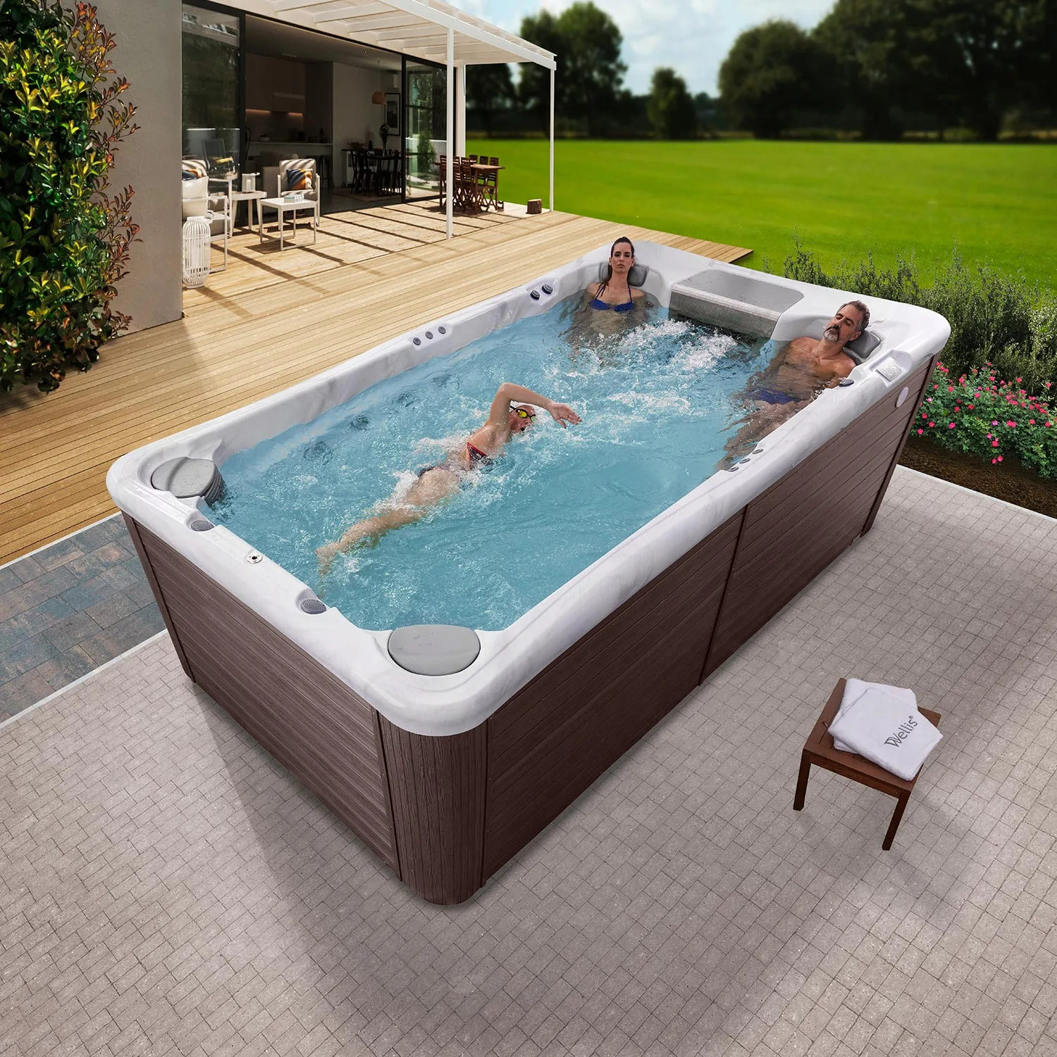 Swimspa mit professioneller Montage oder Selbstmontage