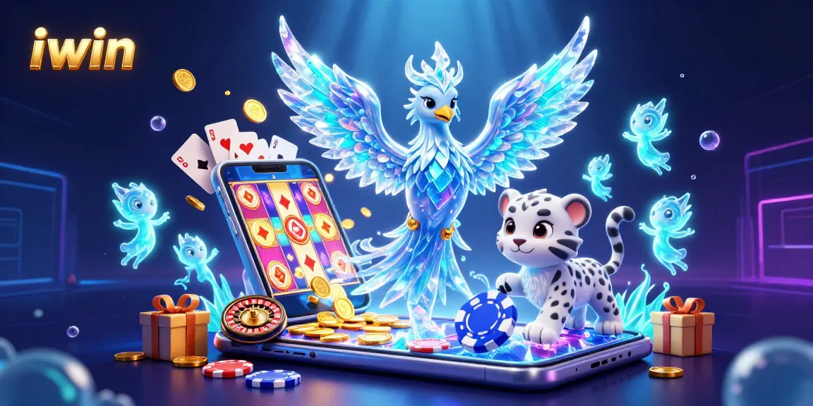 Experience big wins with iwin's vibrant 3D casino scene featuring dynamic gaming elements and enchanting characters.