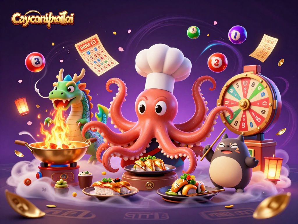 Experience thrilling wins with caycanhphattai in this vibrant 3D casino illustration