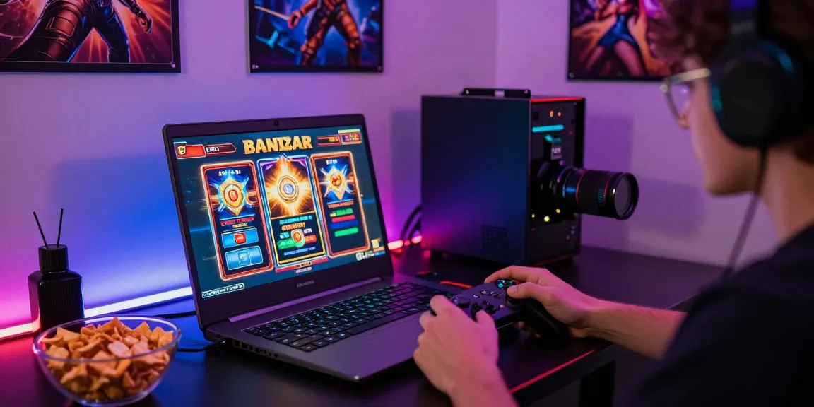 Experience the excitement of bandar slot gaming with vibrant visuals, cozy atmosphere, and engaging setups.