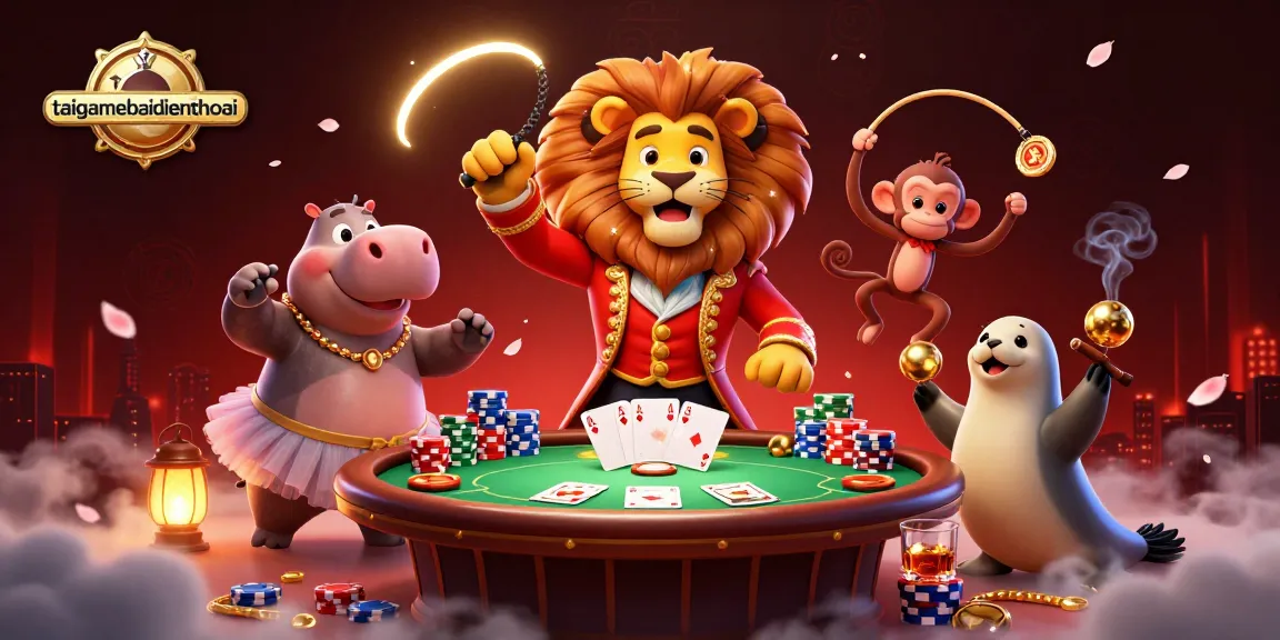 Experience the vibrant thrill of taigamebaidienthoai with characters and poker action in stunning detail.