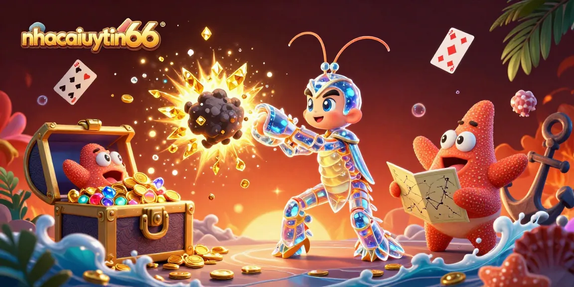 Experience thrilling wins with nhacaiuytin66 as a galactic shrimp breaks through for golden casino treasures!