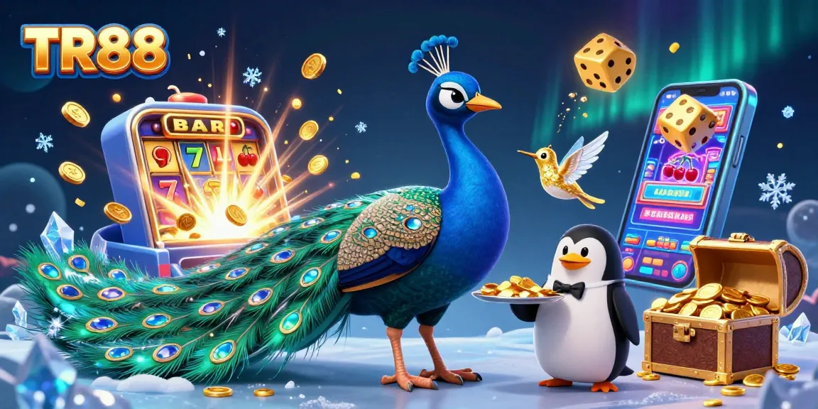 Experience TR88 with vibrant 3D casino elements showcasing joyful gambling action and stunning characters.