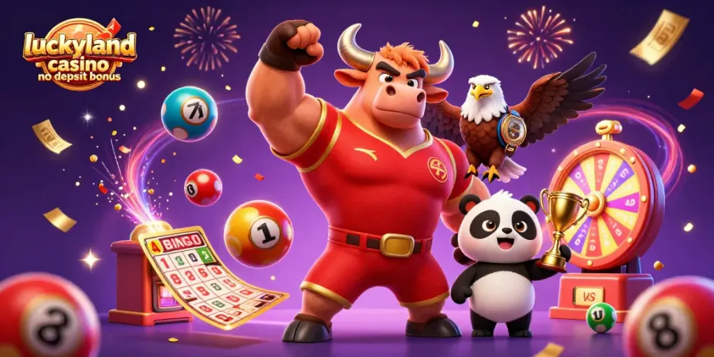 Experience exciting wins with luckyland casino no deposit bonus, featuring vibrant bingo and lottery elements.