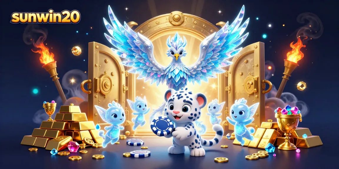Experience the excitement of sunwin20 casino with dazzling characters and treasure elements.