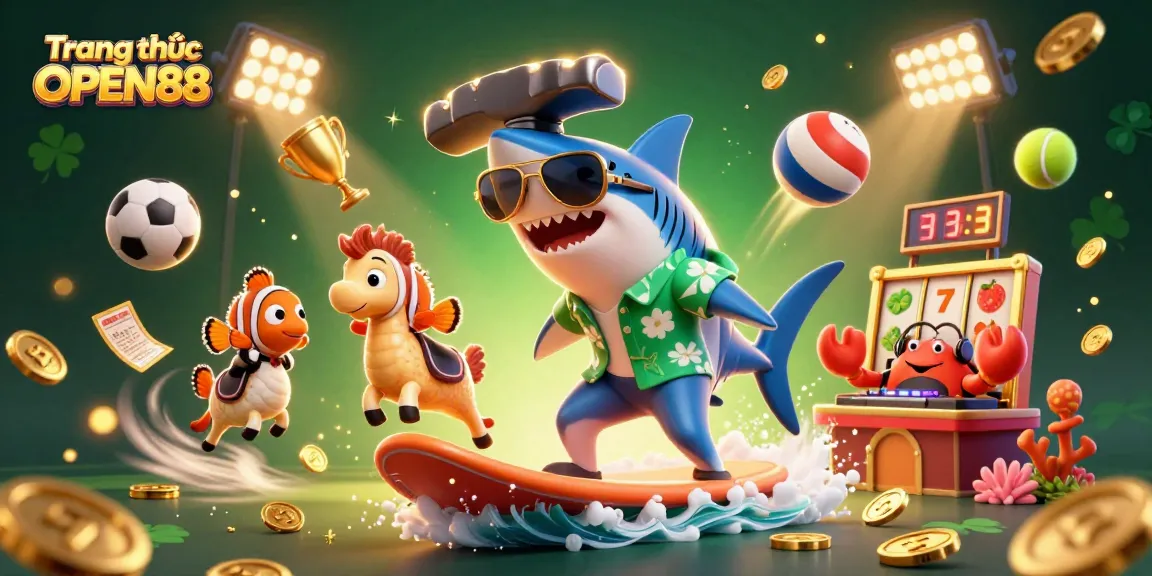 Experience thrilling gambling fun with Trang chủ OPEN88 in a vibrant underwater casino adventure.