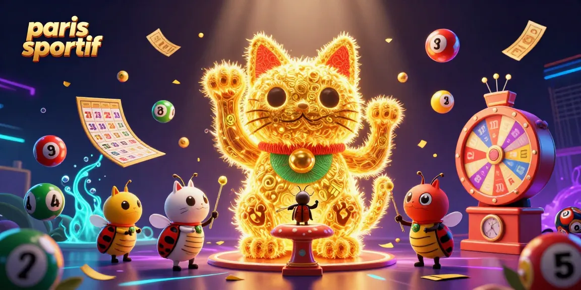 Paris sportif : l'univers des paris sportifs animé par des lucioles d'or et des éléments de jeu captivants.