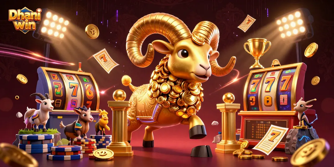 Engage in thrilling gameplay with Dhani win's exciting slots and gaming elements in this dynamic scene.