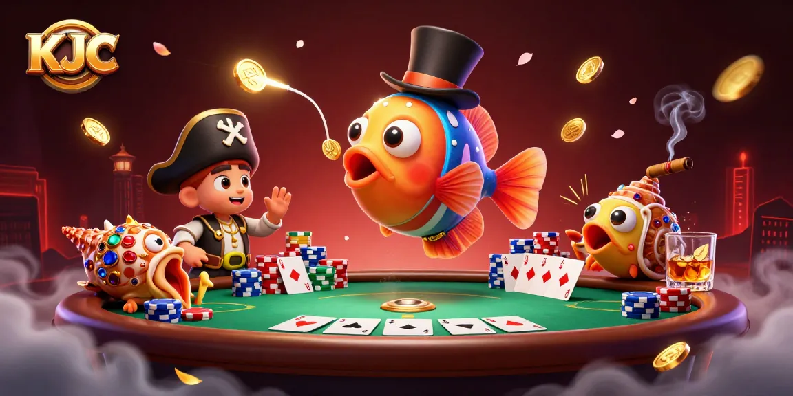KJC anglers and treasures ignite excitement at the poker table with vibrant gambling energy.