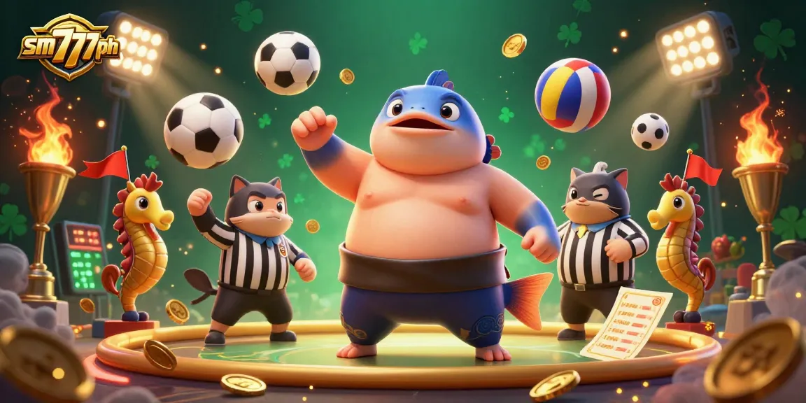 Engage with thrilling games at sm777ph featuring lively casino action with seahorses and a referee.