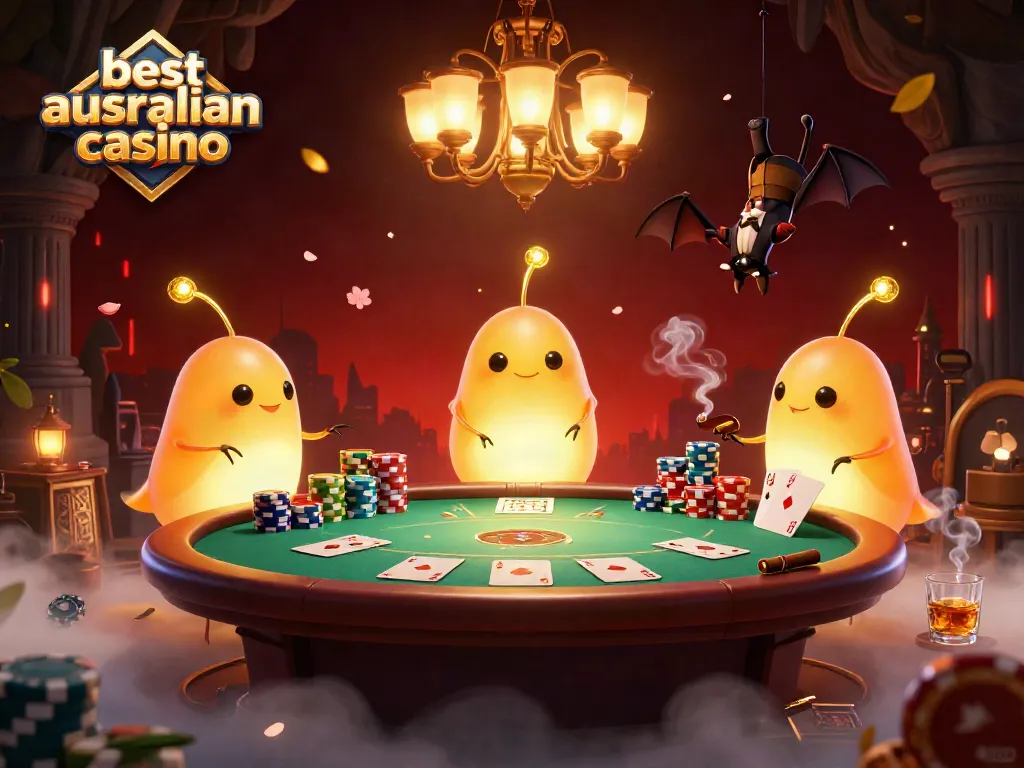 Experience the vibrant atmosphere of the best Australian casino featuring glowworms and poker games.