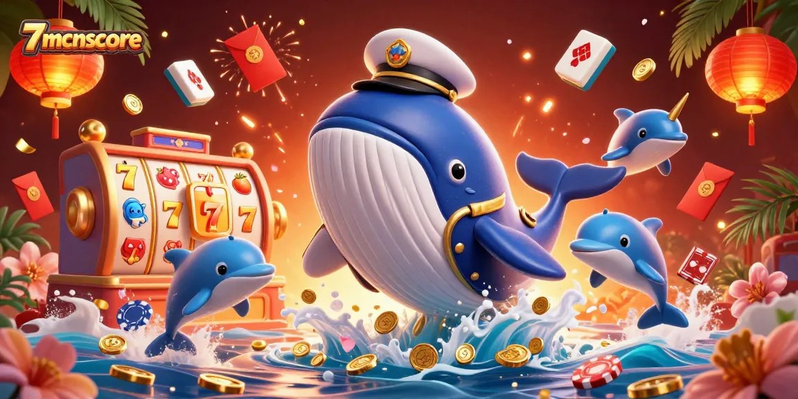 Engage in thrilling gameplay with 7mcnscore's animated creatures amidst casino elements.