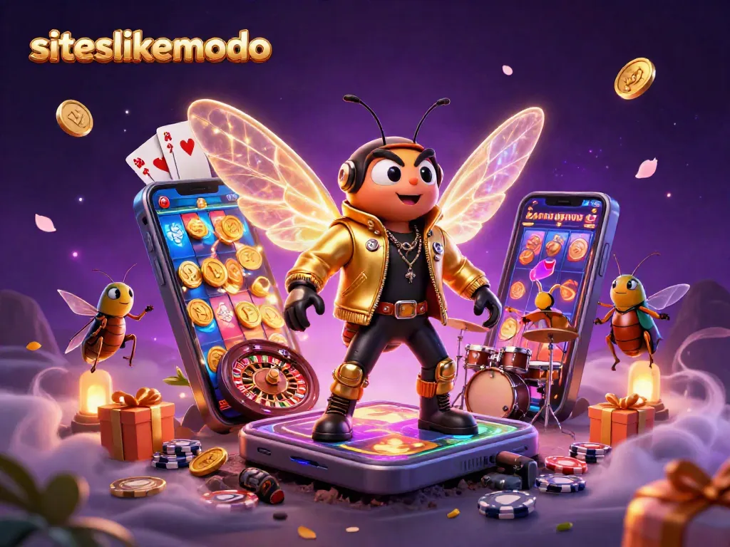 Experience the thrilling world of siteslikemodo as vibrant characters play exciting casino games.