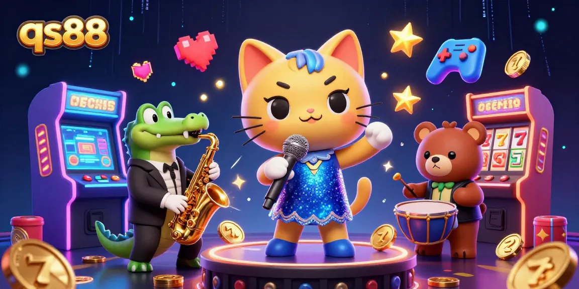 Experience thrilling gameplay at qs88 with vibrant casino elements and animated characters.