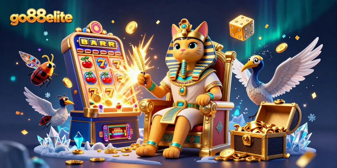 Experience the thrilling world of go88elite with vibrant gaming elements and dynamic characters in a rich 3D scene.