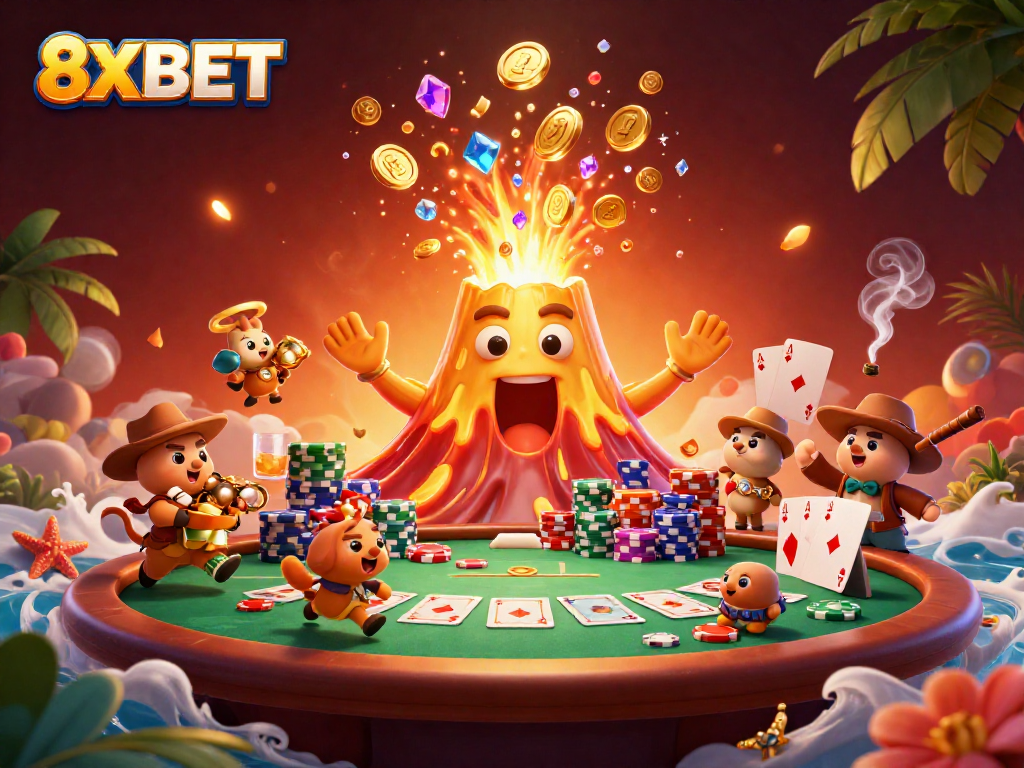 Experience the thrilling world of 8XBET where treasures erupt, and poker reigns supreme!