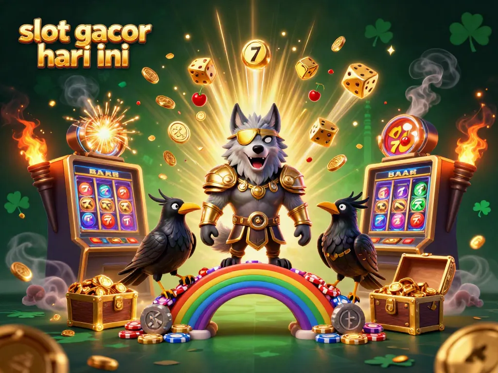 Spin and win with vibrant visuals of slot gacor hari ini showcasing Odin and his ravens amidst a jackpot explosion.