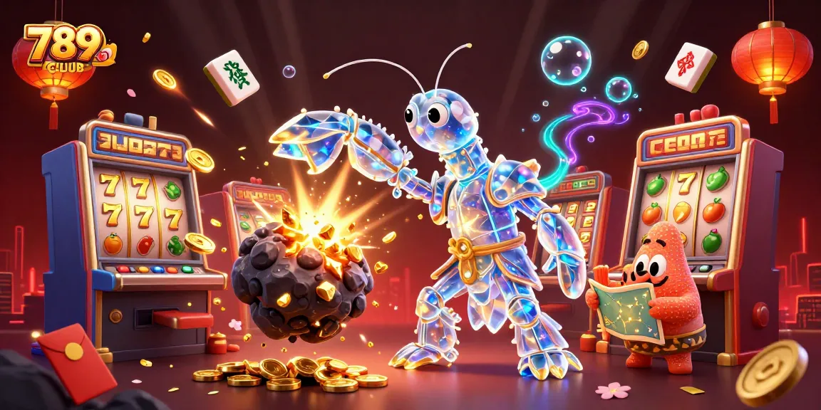 Experience thrilling gaming at 789CLUB with galactic characters surrounded by vibrant casino elements
