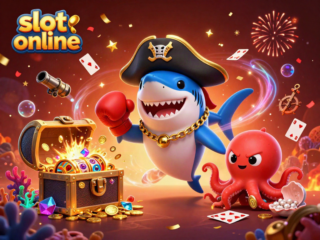 Engage with exciting slot online gameplay featuring cartoon characters and vibrant casino elements.