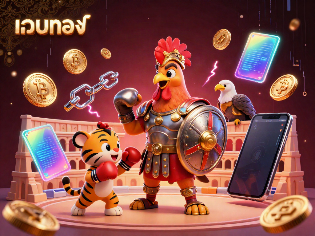 Engage in thrilling adventures at เว็บตรง with our lively illustrated 3D gladiator rooster and dynamic crypto casino themes.