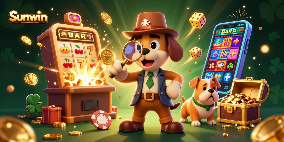 Uncover big wins at Sunwin with dynamic 3D gaming characters exploring casino treasures.