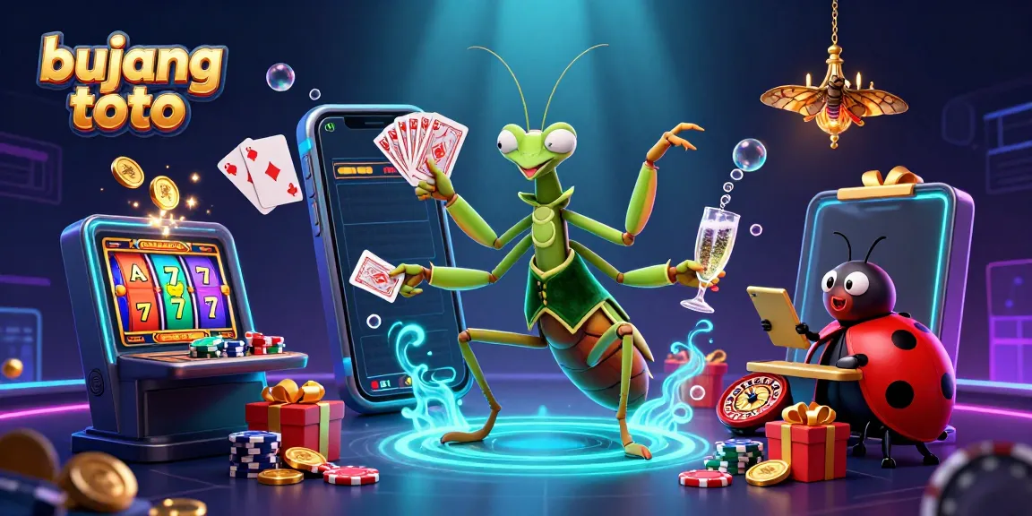 Engage in the excitement of bujang toto with animated characters in a colorful casino setting.