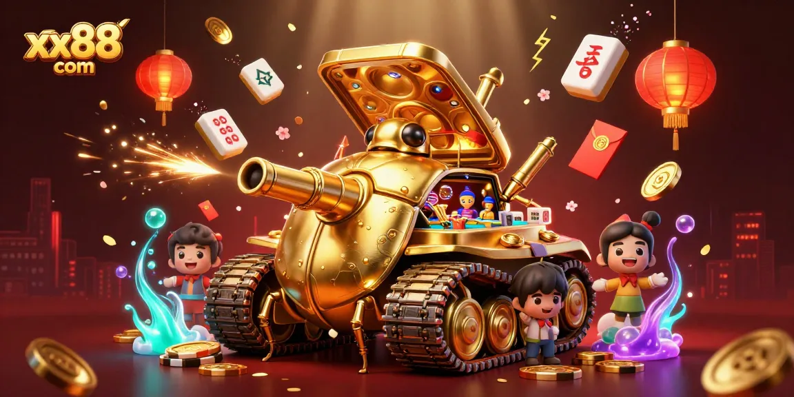 Experience the excitement of the xx88 com casino with a vibrant 3D illustration featuring a dynamic beetle tank revealing a miniature gaming paradise.