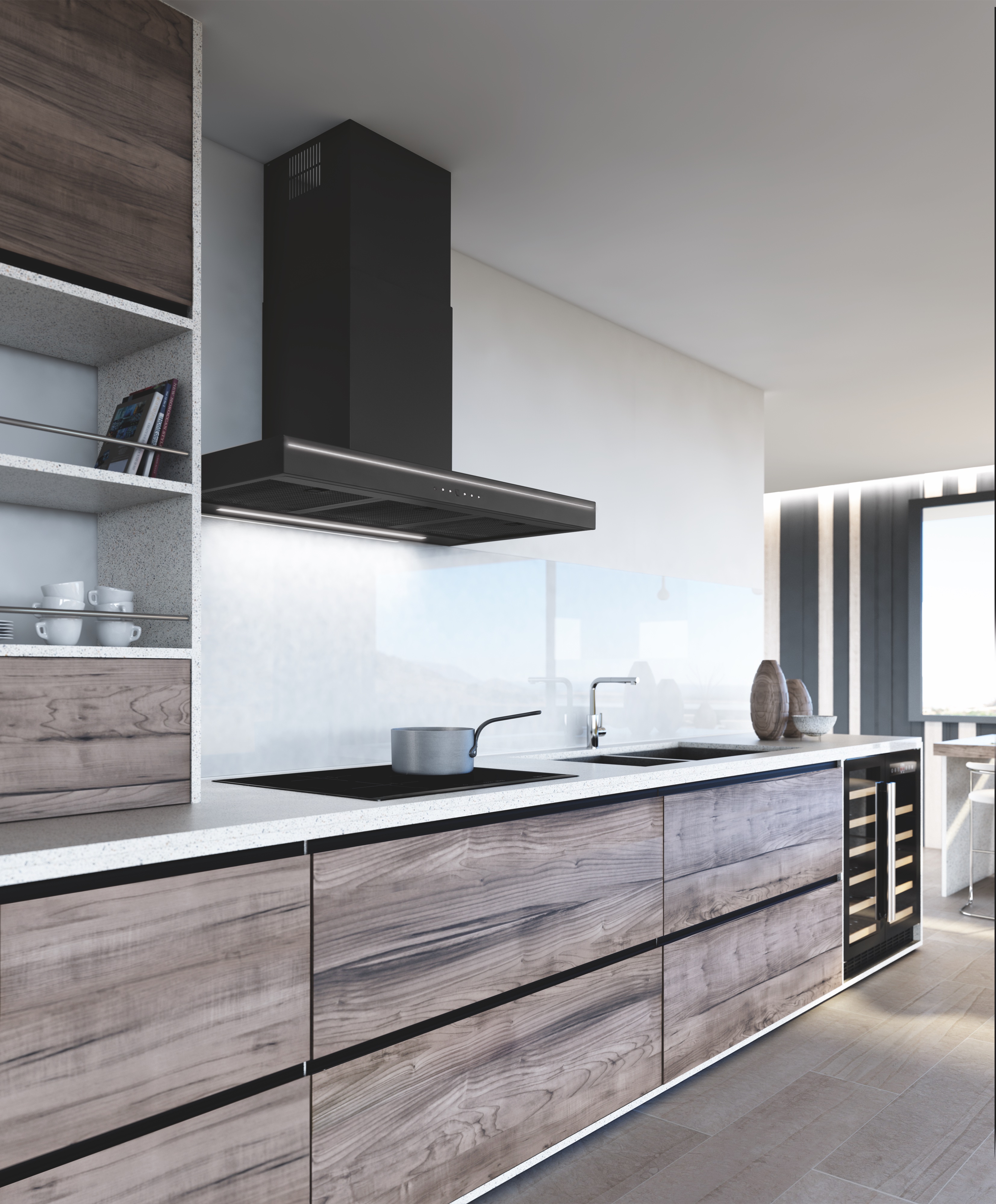 Stylish 90cm cooker hood for Modern UK Kitchens