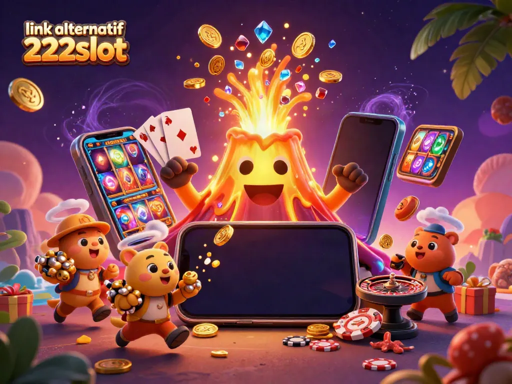 Melihat keseruan di link alternatif 222slot, dengan gunung emas meletus koin dan permata, sambil penjelajah kecil bawa harta.