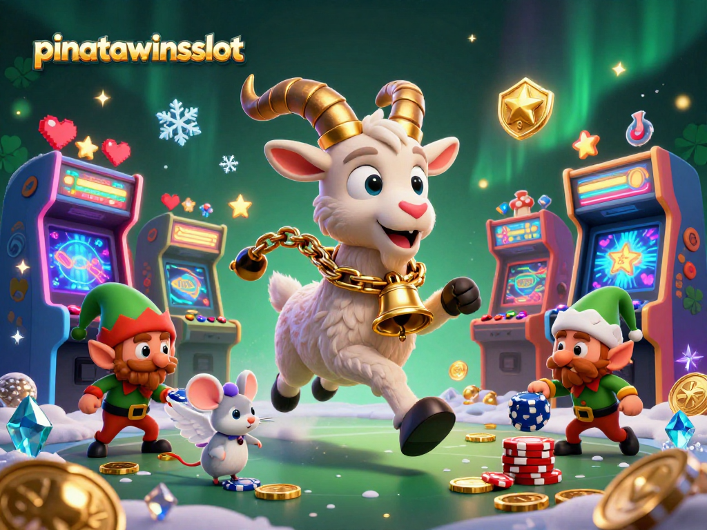 Experience thrilling gameplay with pinatawinsslot in a vibrant casino scene featuring festive characters.