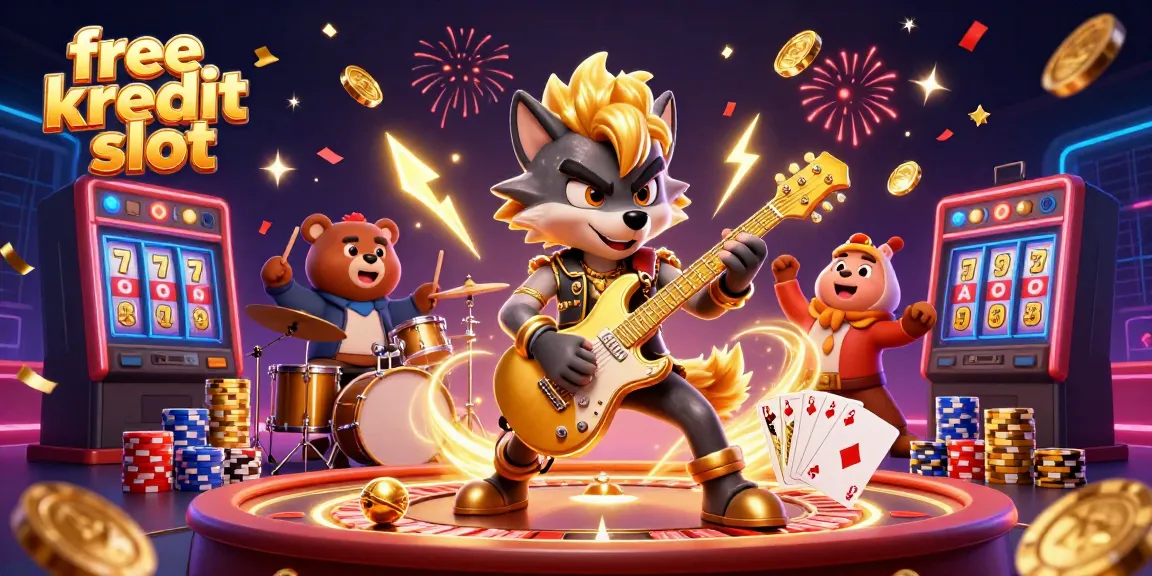 Experience the thrilling world of free kredit slot with an electrifying casino stage performance.