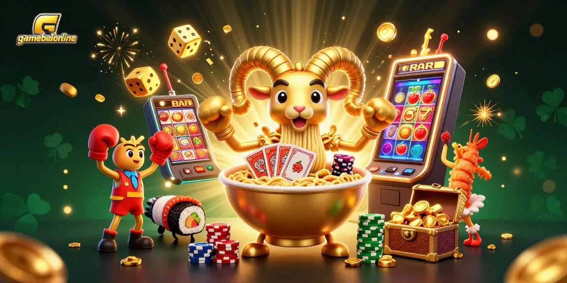 Engage in exciting casino action with gamebaiionline's dynamic gaming scene featuring vibrant characters.