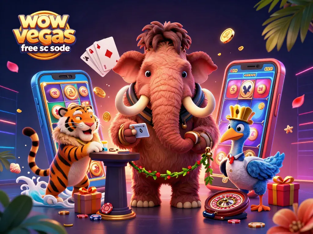 Win big with wow vegas free sc code and your favorite games in this vibrant casino scene.