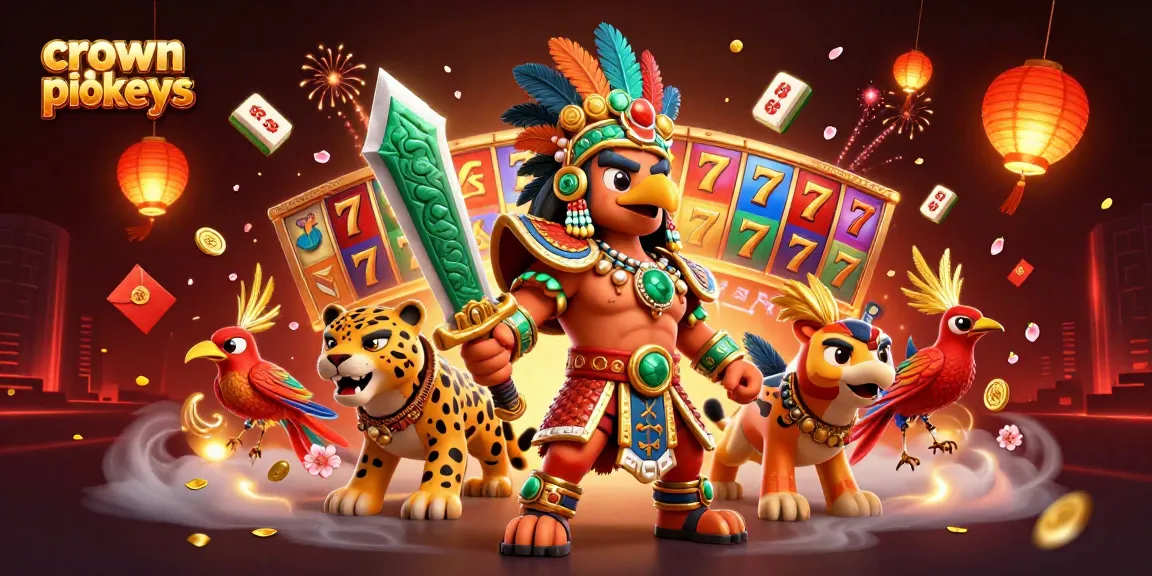 Experience thrilling crown pokies with dynamic slot reels and engaging characters.