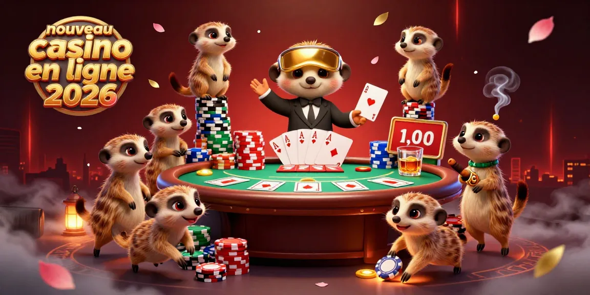 Les meerkats administrent un nouveau casino en ligne 2026 avec des éléments de poker dynamiques.